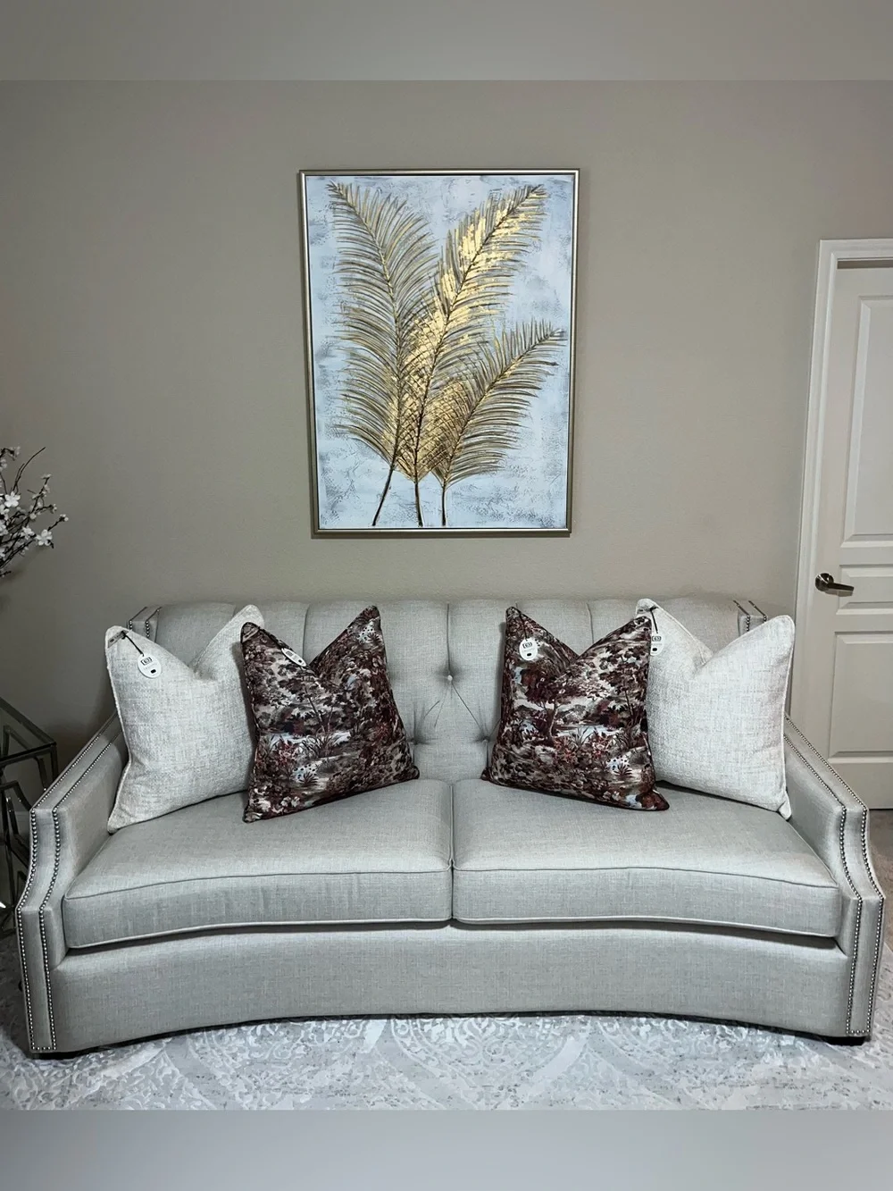 1-NWT CALLISTO HOME AUTUMN LANDSCAPE DESIGN LUXURY DECORATIVE PILLOW (T10188F14)
